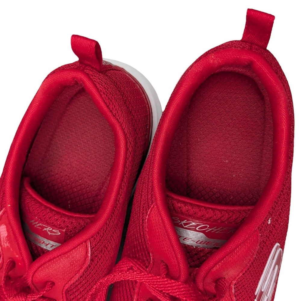 Skechers Lite-Weight 13070 Red Textile Sneakers Mens 8 Running Walking Shoes - Picture 13 of 16